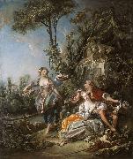 Francois Boucher Lovers in a Park oil painting